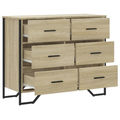 Easy Assembly Modern Dresser - 4-Drawer Storage Cabinet with, Beige Oak Finish, Sturdy Legs - Space-Saving Organizer for Bedroom, Living Room, Office - Engineered Wood Construction (91x35.5x74.5cm) - Ideal for Small Apartment