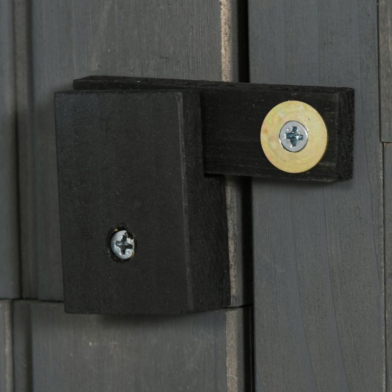 Tuinhuisje – Tuinschuur – Buitenschuur – Berging – Opslagruimte – Stevig Houten Bouw – Waterdicht Asfalt Dak – Met Raam en Ventilatie – Ruim en Duurzaam – 195x137x455 cm