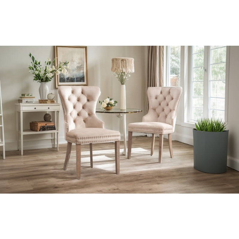 Eetkamerstoelen – Stoelen – Fauteuils – Zitmeubels – Zetels – Set van 2 Moderne Hoge Rugleuning – Comfortabele Velvet Bekleding – Ergonomisch Design