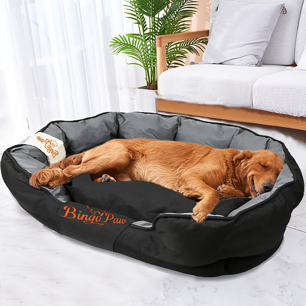 Hondenmand Groot – Hondenbed – Dierenmand – Hondenkussen – Huisdierbed – 130x90x26 cm – Krasbestendig Oxford – Afneembare Wasbare Hoes