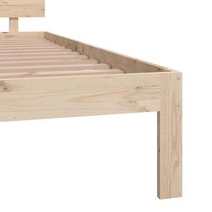 Super King Bed Frame in Wood Massello 180x200cm - Durable Removable Hardwood & Particle Board Frame, Contemporary Style with Space-Saving Design, Easy Assembly for King Size Beds, Bed Frame for Queen, Bedroom Furniture, Moder