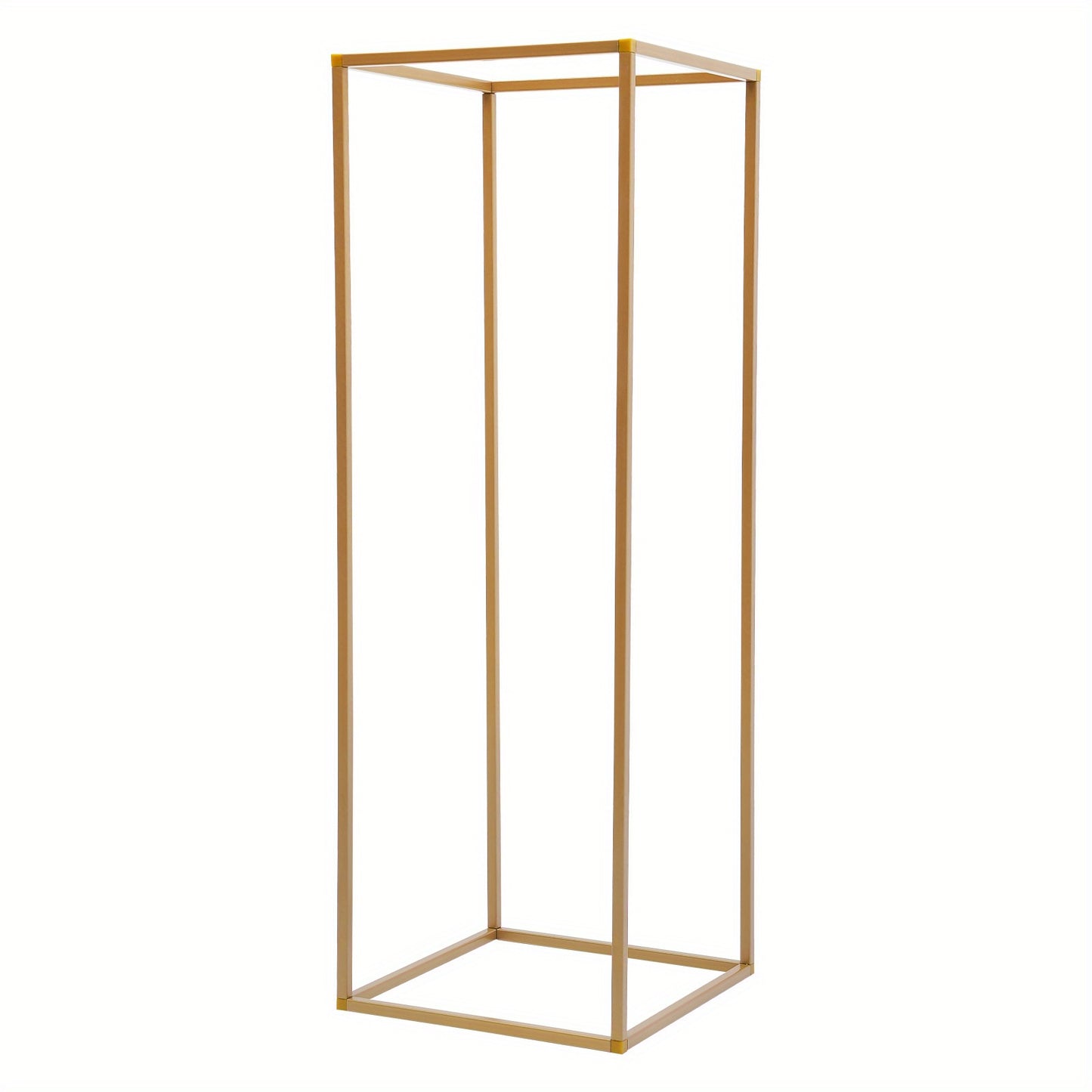 Vaasstandaard – Bloemenstandaard – Boeketstandaard – Bloemenhouder – Bloemhouder – Gouden Set van 10 – Stevig IJzer – 27x27x80 cm, Max 10 kg Draagkracht