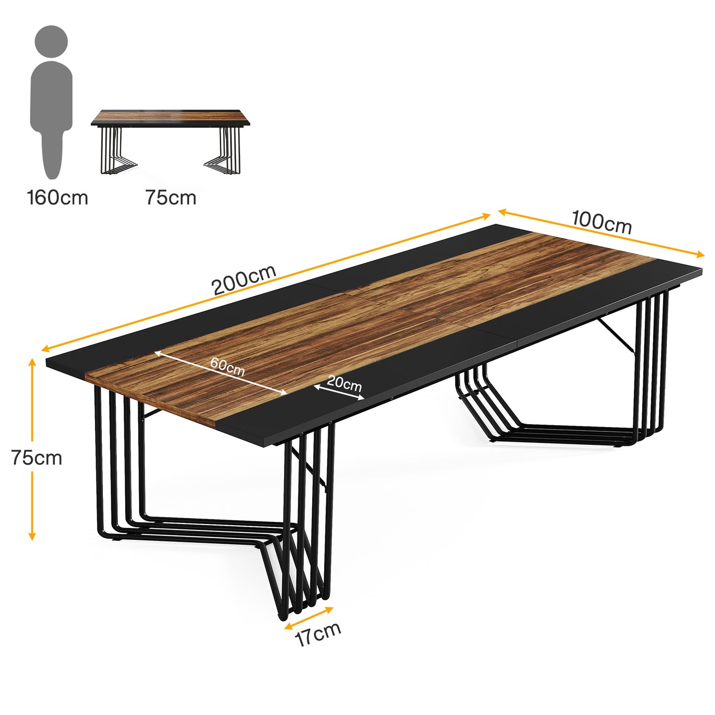 Hoekboekenplank – Hoekrek – Boekenrek – Opbergkast – Wandkast – 7 Lagen – Industrieel Vintage Design – 200 cm Hoog – Rustiek Bruin Hout Met Zwart Metaal