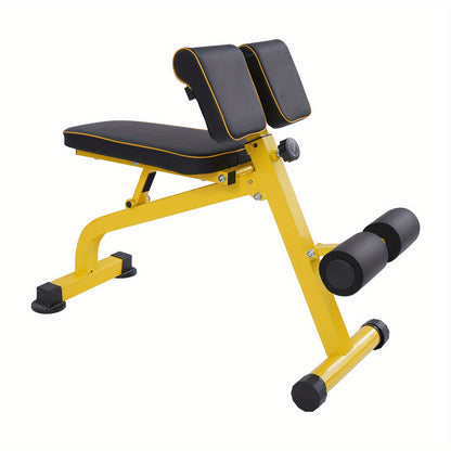 GDRASUYA10 Compact Adjustable Weight Bench for Full Body Strength Training, Ab/ Back Hyper Roman Chair, Adjustable Ab Sit up Bench, Incline Decline Bench, Flat Bench, Hyperextension Bench, Back Extension Machine,  Back Exerci