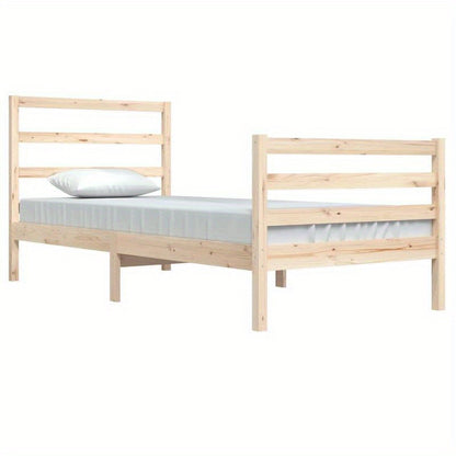 Bed frame in Wood Pine solid 90x200cm Removable and durable