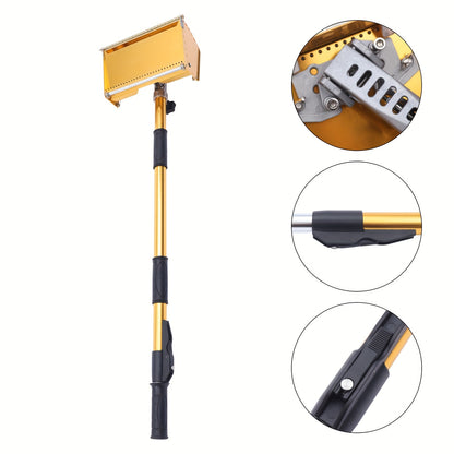 Afwerkingsgereedschap – Pleisterspaan – Plamuurspatel – Gipsafwerkset – Wand- en Plafondgereedschap – Geel – Verstelbaar Handvat 101,6-162,56 cm – 5-Snelheden Mechaniek