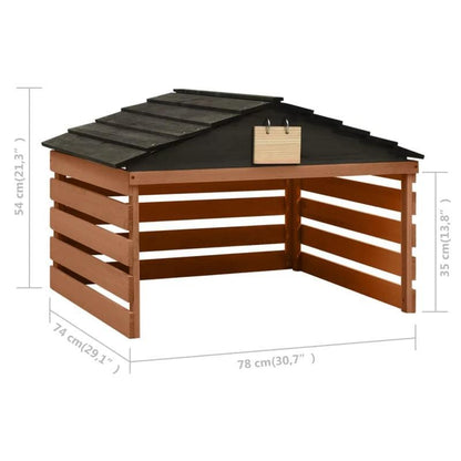 Afdekhoes Robotmaaier – Beschermhoes Robotgrasmaaier – Regenhoes Tuinmaaier – Waterafstotende Cover – Marrone Kleur – 78x74x54 cm – Duurzaam Non-Woven Material – Stevig Slijtvast Design