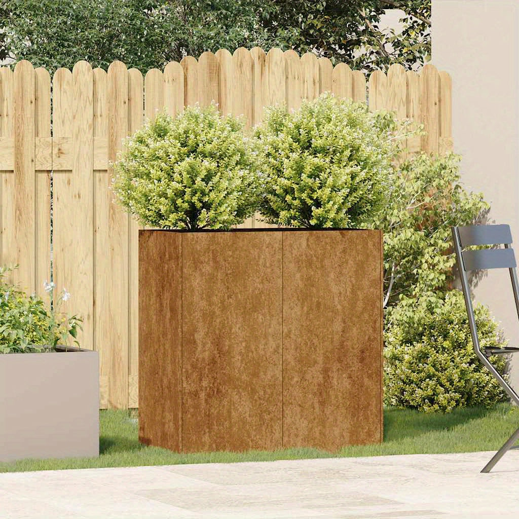 Plantenbak – Bloembak – Plantenhouder – Bloempot – Tuinbak – Weerbestendig Staal – Afmeting 80x40x80 cm