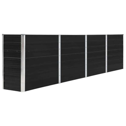 Extra Large Raised Garden Bed – Bloembak – Plantenbak – Tuinbak – Plantenbakje – Gecoate Gegalvaniseerde Stalen Constructie – Weerbestendig Anthraciet