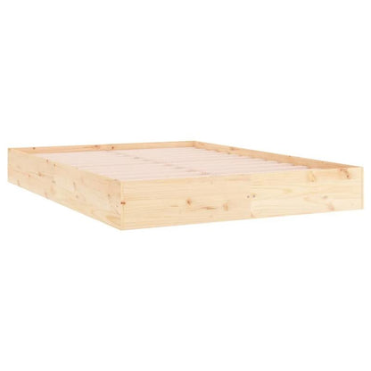 Bedframe – Massief Houten Bed – Houten Bed – Eenpersoonsbed – Slaapbed – Stevig Hardhout – 140x200 cm