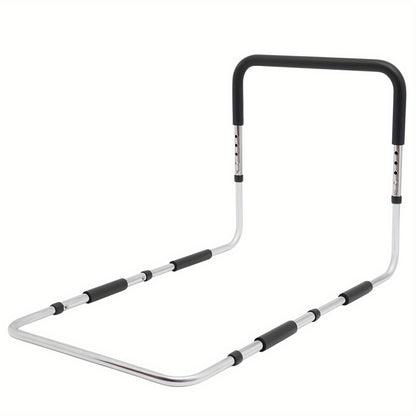 Bedbeugel – Bedsteun – Transferbeugel – Bedgreep – Uitstapbeugel – Verstelbaar tot 56 cm – Hoogwaardig koolstofstaal met zachte schuimhandgrepen