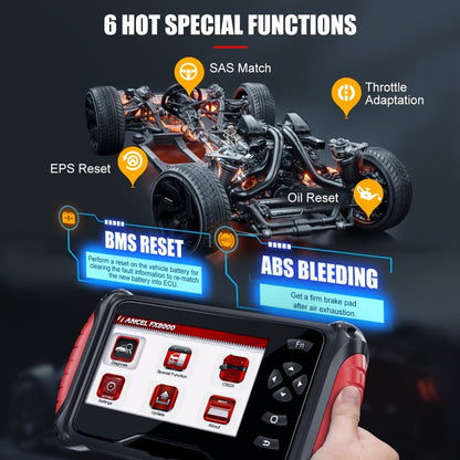 OBD2 Scanner – Auto Diagnostiek – Foutcode Lezer – Remsysteem Tester – Airbag Reset – Automatische ABS-Ontluchting – Kleurenscherm – Levenslange Updates