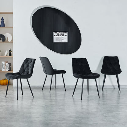 Eetkamerstoel – Kuipstoel – Stoel – Draaistoel – Woonkamerstoel – Retro Design – Velvet Bekleding – Dikke Gevoerde Rugleuning