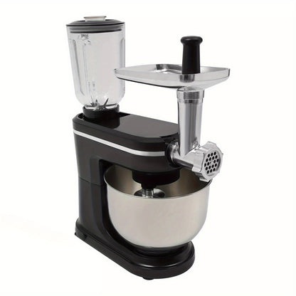 3-in-1 Keukenhulpmiddel – Keukenaccessoire – Mengkom – Hakker – Mixer – Roestvrij Staal & Glas – 6 Liter Inhoud – Multifunctioneel & Vaatwasserbestendig
