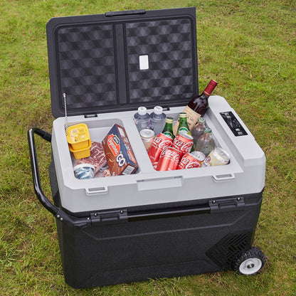 Koel- En Vrieskast – Compacte Koelbox – 12V Koelkast – Mobiele Koelvrieskast – Snel Koelen – Stil En Energiezuinig
