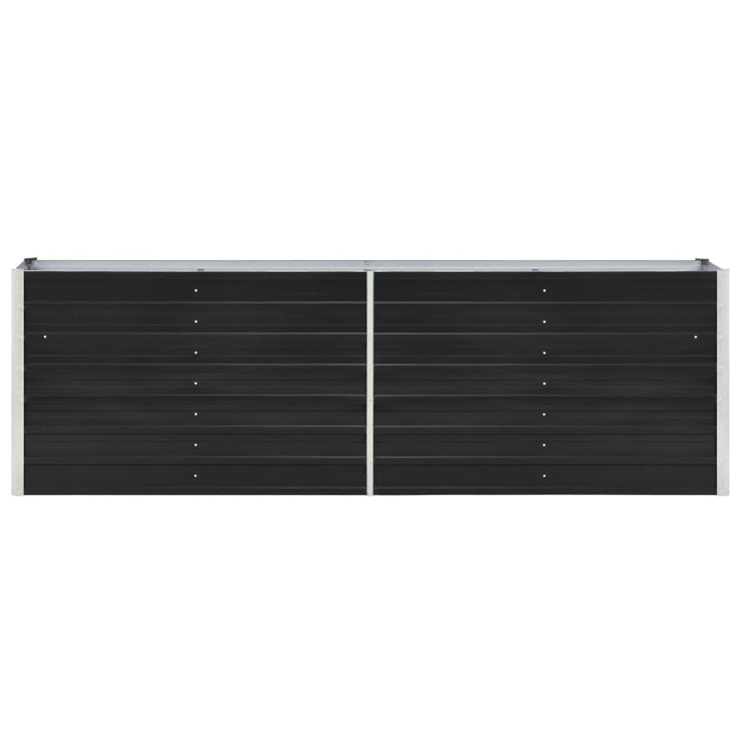 Verhoogde Tuinbak – Verhoogd Tuinbed – Plantenbak – Moestuinbak – Bloembak – Gegalvaniseerd Staal – 240x40x77 cm – Roestbestendig Antraciet