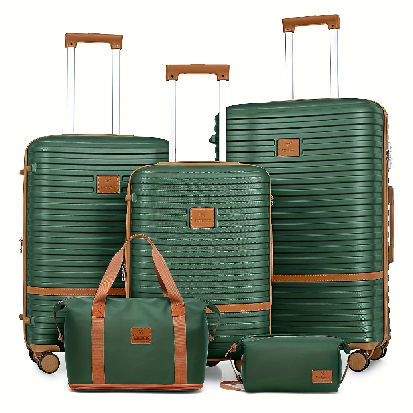 Kofferset – Hardschalige Reisbagage – Spinner Koffer – Reiskoffer Set – Cabin Bagage – ABS Hard Shell – 20/24/28 Inch – Lichtgewicht en Stevig – Groen