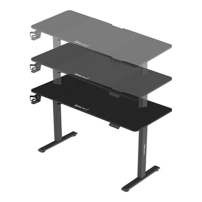 Verstelbaar Bureau – Zit-Sta Bureau – Hoogte Verstelbaar Bureau – Bureau Met Wieltjes – Elektrisch Verstelbaar – 120x60 cm Tafelblad – Met Geheugenfunctie
