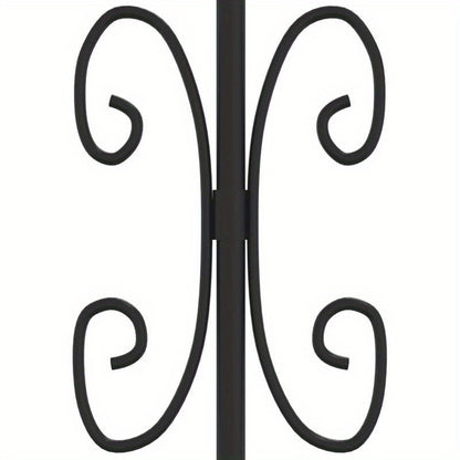 Tuingate – Tuinpoort – Metalen Poort – Hekpoort – Draaipoort – Zwart Staal – 103x175 cm – Weerbestendig Poedercoating
