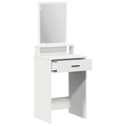 Dames Kaptafel – Make-up Tafel – Schminktafel – Dressing Table – Vanity Desk – Massief Hout – Ruime Opbergladen – Wit