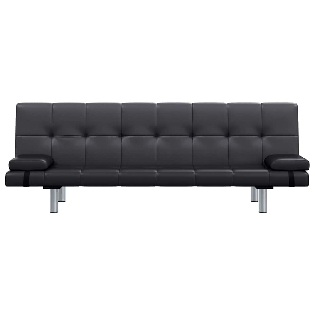 Slaapbank – Bedbank – Slaapstoel – Logeerbed – Bank – Verstelbaar – Polyester Bekleding – Inclusief 2 Kussens