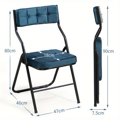 Opvouwbare Stoelen 2-Pack – Klapstoelen – Vouwbare Zitplaatsen – Campingstoelen – Extra Comfort Stoelen – Met Kussens – Lichtgewicht & Draagbaar – Geschikt Voor Binnen En Buiten
