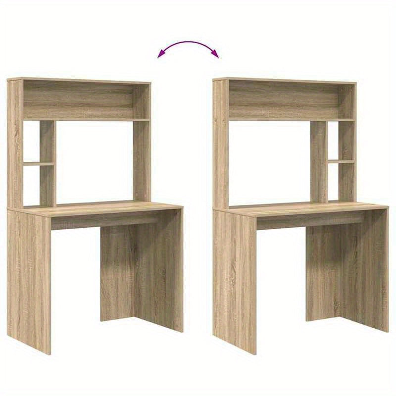 Hoekbureau – Bureau – Werkplek – Computertafel – Schrijftafel – L-vormig – Sonoma Eikenhout – Compact 91x50 cm – Met Opberglade