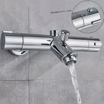 Thermostatische Regendouche – Douchekop – Doucheset – Handdouche – Regenkraan – Messing Chroom – 25,4 cm Diameter – Temperatuurregelaar 20-50℃