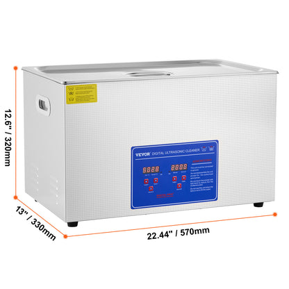 Ultrasone Reiniger TH-100A – Ultrasoon Schoonmaakapparaat – Ultrasoon Sieradenreiniger – Ultrasoon Vaatje – Ultrasoon Wasbak – 30 Liter Inhoud – Roestvrij Staal