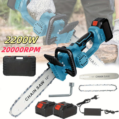 Elektrische Cirkelzaag – Accuzaag – Zaagmachine – Handcirkelzaag – Snoerloze Zaag – 2200W Brushless Motor – 30,48 cm Zaagblad Met Dubbele Batterijen
