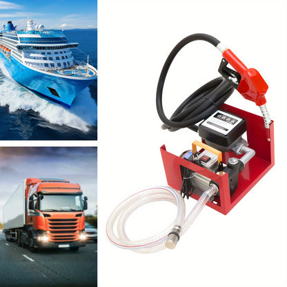 Dieselpomp – Brandstofpomp – Oliepomp – Vloeistofpomp – Hevelpomp – Zelfaanzuigend – Hoog Debiet – Automatische Nozzle – Rood