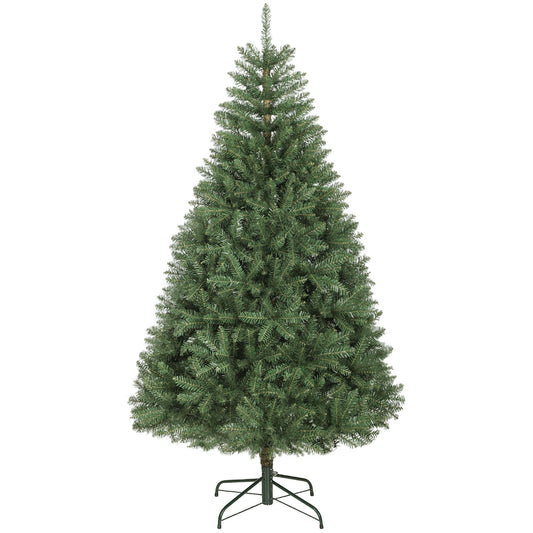 Kunstkerstboom – Nepkerstboom – Kerstboom Kunst – Sierkerstboom – Groene Kerstboom – 180 cm Hoog – Inklapbare Takken Met Metalen Standaard