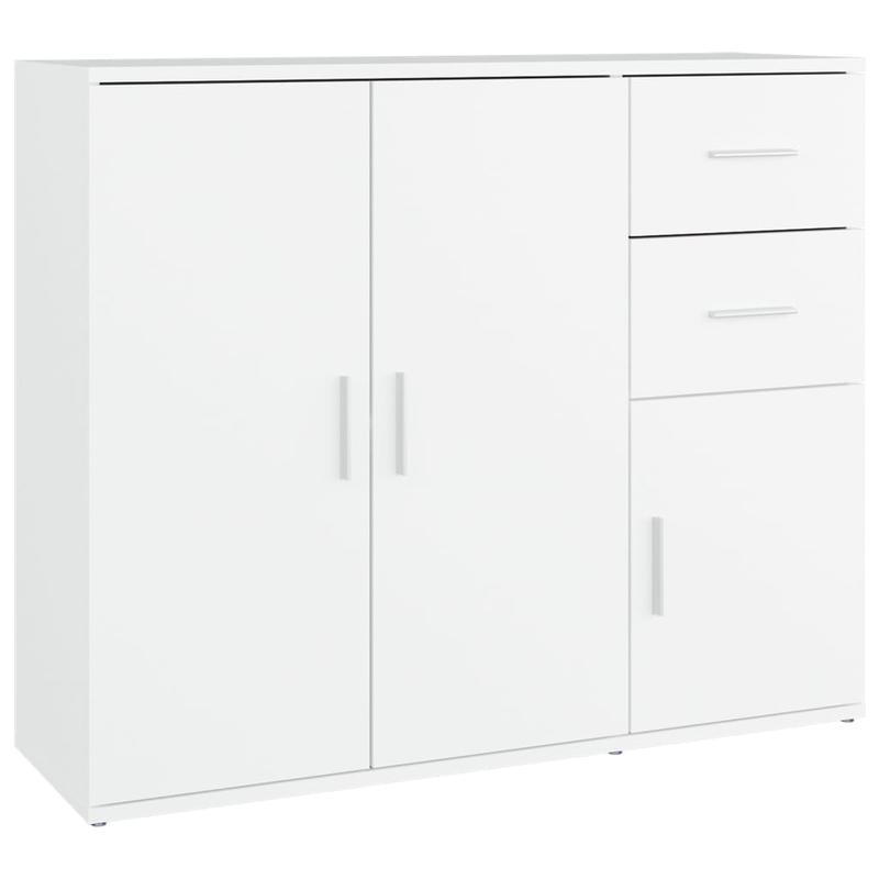 Sideboard – Dressoir – Kast – Opbergkast – Buffetkast – Wit – Hoogwaardig Spaanplaat – Afmeting 91x29,5x75 cm