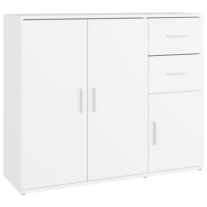Sideboard – Dressoir – Kast – Opbergkast – Buffetkast – Wit – Hoogwaardig Spaanplaat – Afmeting 91x29,5x75 cm
