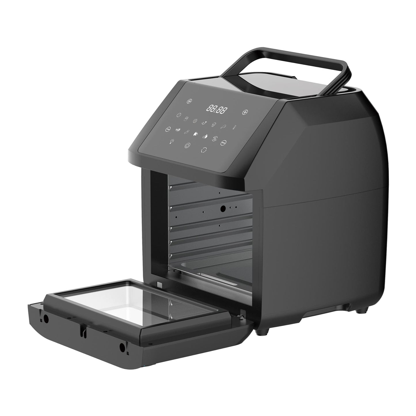 Airfryer – Heteluchtfriteuse – Airfryer Oven – Vetarm Koken – Digitale Touchscreen – 11L Inhoud – 1800W Vermogen – Temperatuur Instelbaar 80-200°C
