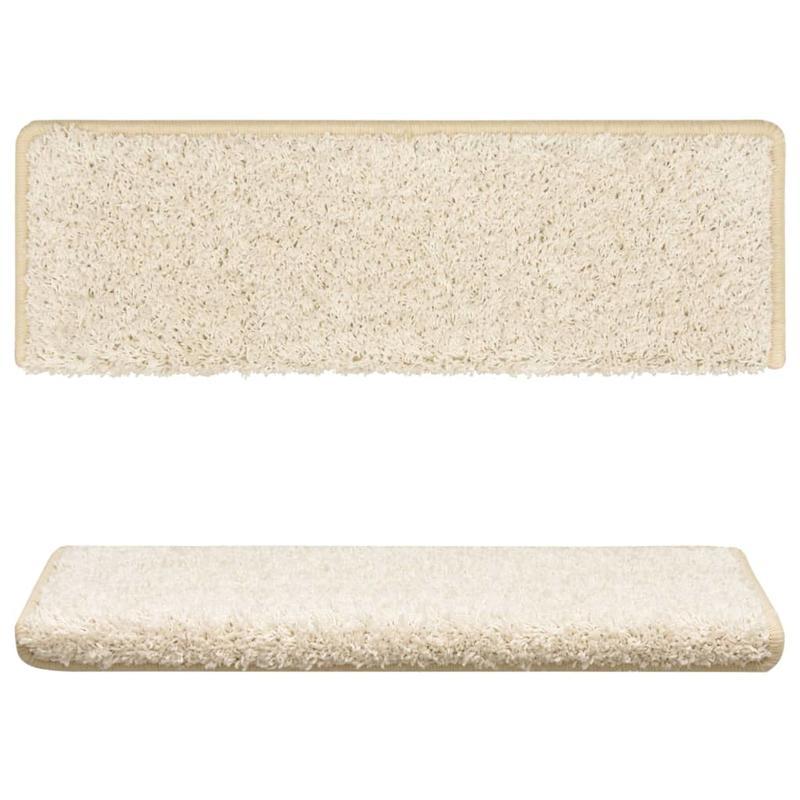 Trapmatten – Trapbekleding – Antislip Matten – Traplopers – Wit – 15 Stuks – 65x21x4 cm – Veilig & Comfortabel