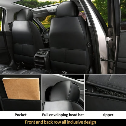 Autostoelhoes – Stoelhoes – Autostoelbekleding – Autostoelbescherming – Stoelbeschermer – Waterafstotend – PU Leer – Universele Pasvorm