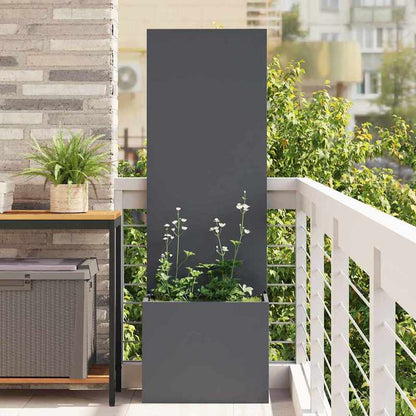 Verticale Plantenbak – Tuinbak – Bloembak – Kruidenbak – Klimplantenkast – Antraciet – Extra Lang 50x140 cm – Duurzaam Koudgewalst Staal