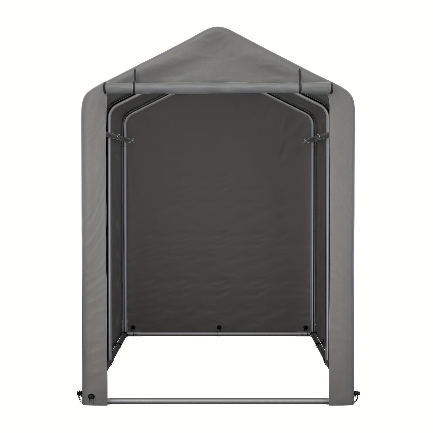 Fietsenstalling – Fietsenberging – Fietsberging – Fietsenhok – Tuinschuur – Staal Frame – Waterbestendige Donkergrijze Hoes – 187x100x160 cm