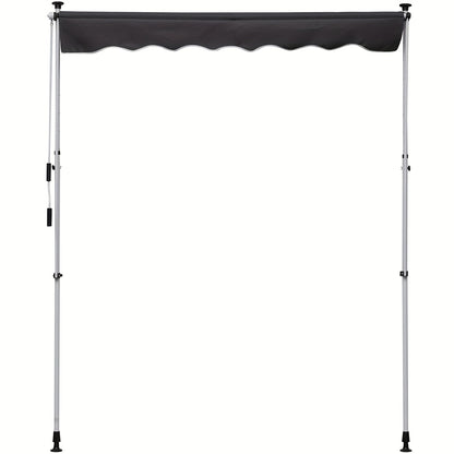 Zonneschermclips – Luifelclips – Schaduwdoekklemmen – Balkonclips – Terrasclips – Verstelbaar – Aluminium Grijs – Geschikt voor 200x150 cm Luifels