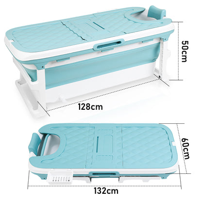 Opvouwbare Badkuip – Inklapbaar Bad – Mobiele Badkuip – Opvouwbaar Ligbad – Draagbaar Bad – Extra Groot 118 cm – Duurzaam PP + TPE Materiaal
