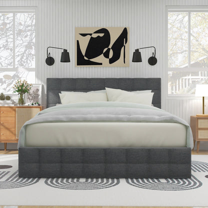 Hangstoel – Schommelstoel – Hangstoel Met Frame – Hangmand – Lounge Stoel – Donkergrijs – Teddystof Met Foamvulling – Modern Rattan Design