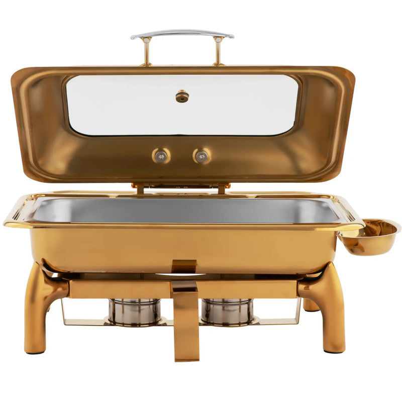 Buffet Food Warmer for Paste with GN 1/1 9L Window - Golden - QUORE