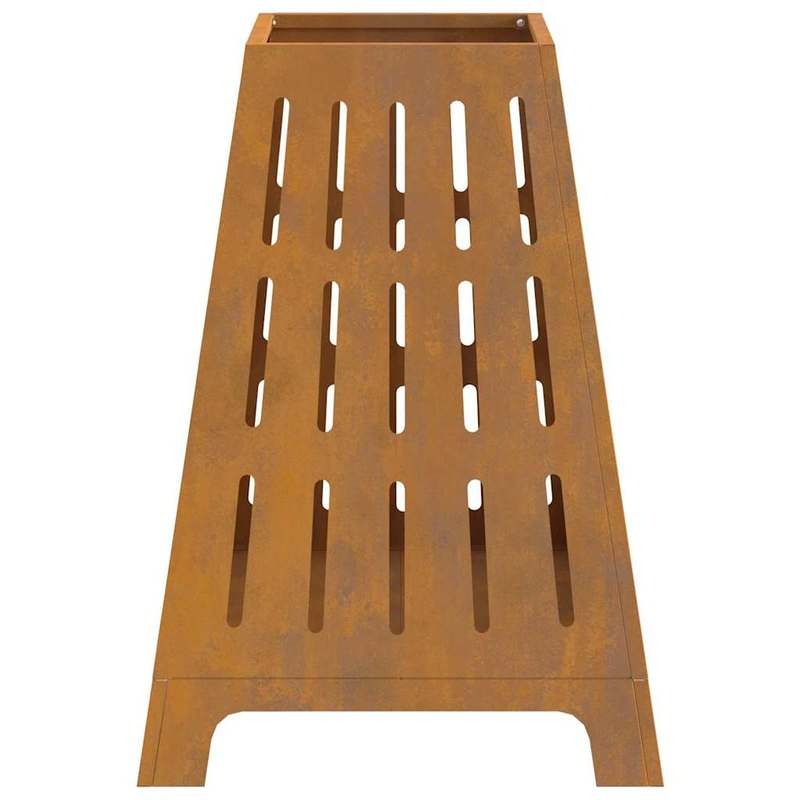Buitenhaard – Tuinhaard – Vuurkorf – Terrashaard – Houtkachel – Bruin Metaal – 50x50x70 cm – Duurzaam & Weerbestendig