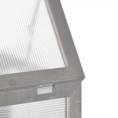 Kweekkas – Broeikas – Tuinkas – Kweekbak – Serre – 3 Lagen – Polycarbonaat Weerbestendig – Sterk Frame Met 15 kg Draagvermogen Per Plank – Donkergrijs