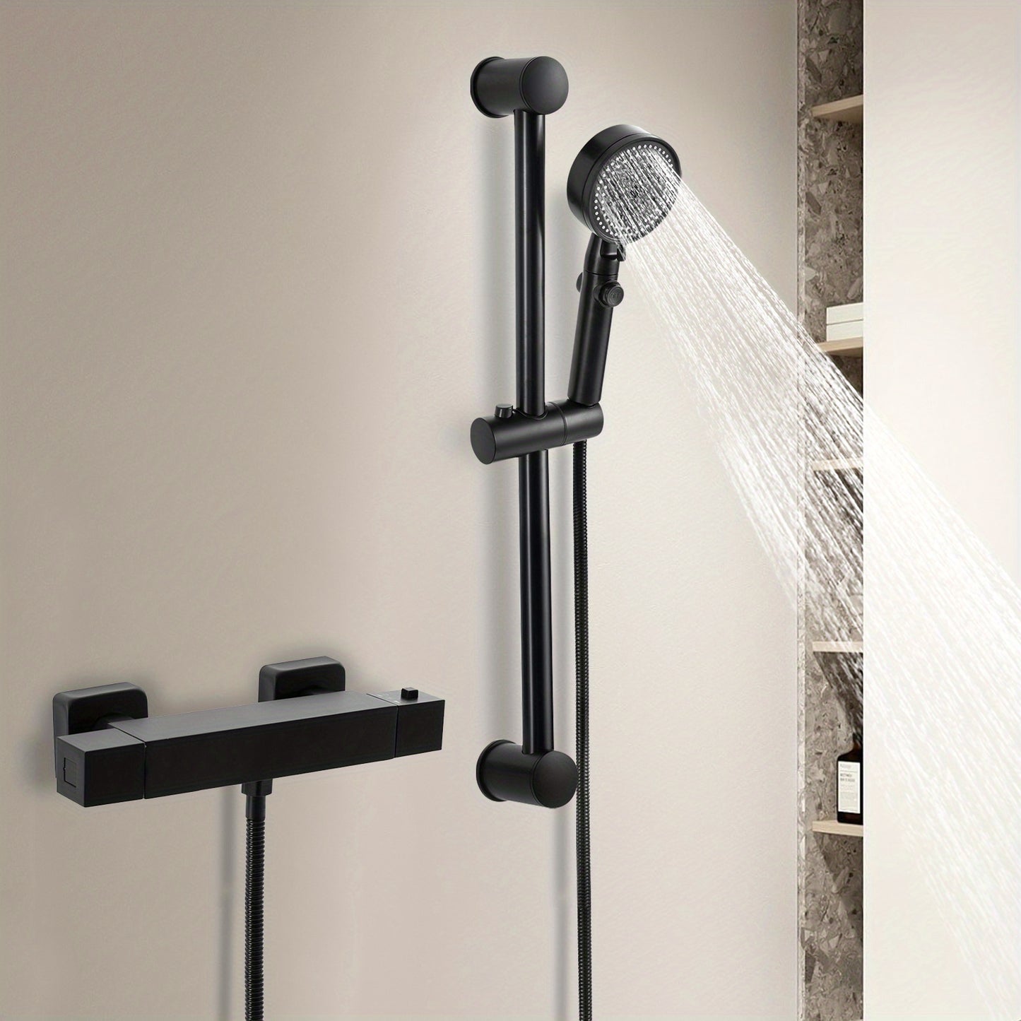 Douchekraan – Mengkraan – Douche Set – Regendouche – Handdouche – Koper Met Vacuüm Coating – 360° Draaibare Regendouche