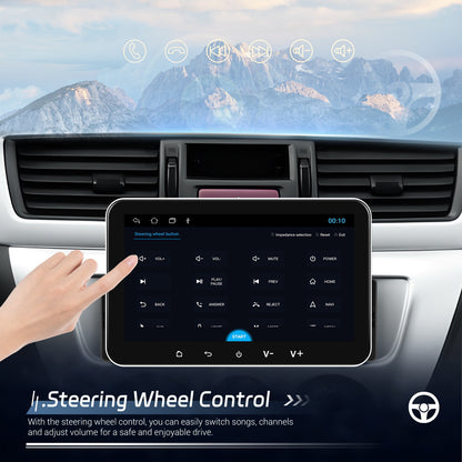 1 DIN Android Autoradio – Auto Multimedia Systeem – Inbouw Radio – Car Stereo – Navigatie Systeem – 7” HD IPS Touchscreen – Draadloze Connectiviteit & Achteruitrijcamera Ondersteuning
