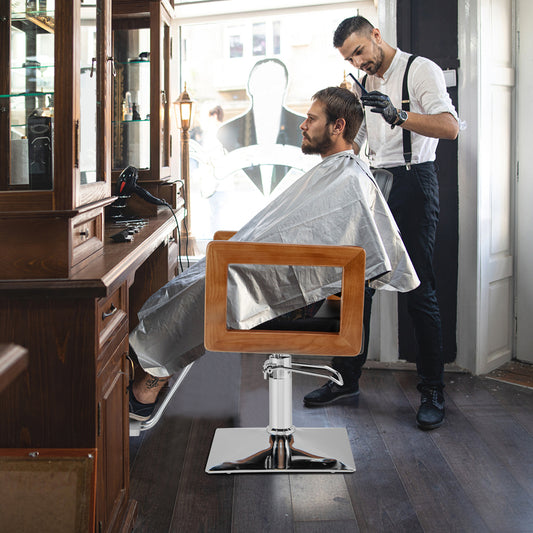 Kappersstoel – Barberstoel – Haarstoel – Stylingstoel – Knipstoel – 360° Draaibaar – Verstelbare Hoogte Met Hydraulische Pomp