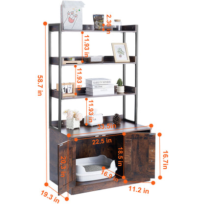 kattenbakhuisje – kattenbakmeubel – kattenbakkast – kattenbakombouw – kattenbakverbergkast – verborgen kattenbakruimte – duurzaam MDF met metalen frame