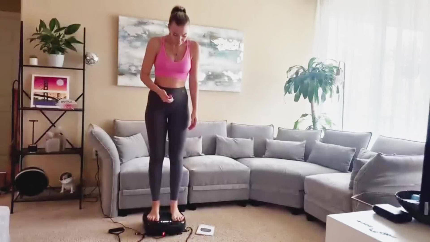 Trilplaat – Vibratieplaat – Powerplate – Fitnessplatform – Vibration Plate – Compact Model – Stijlvol Wit – Instelbare Snelheid – Maximaal 100 kg Draagvermogen